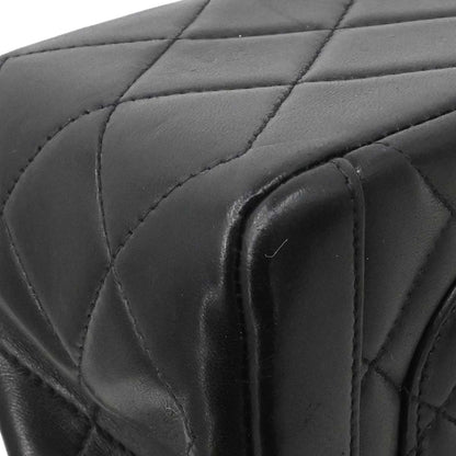 Chanel Black Lambskin Paris Shoulder Bag