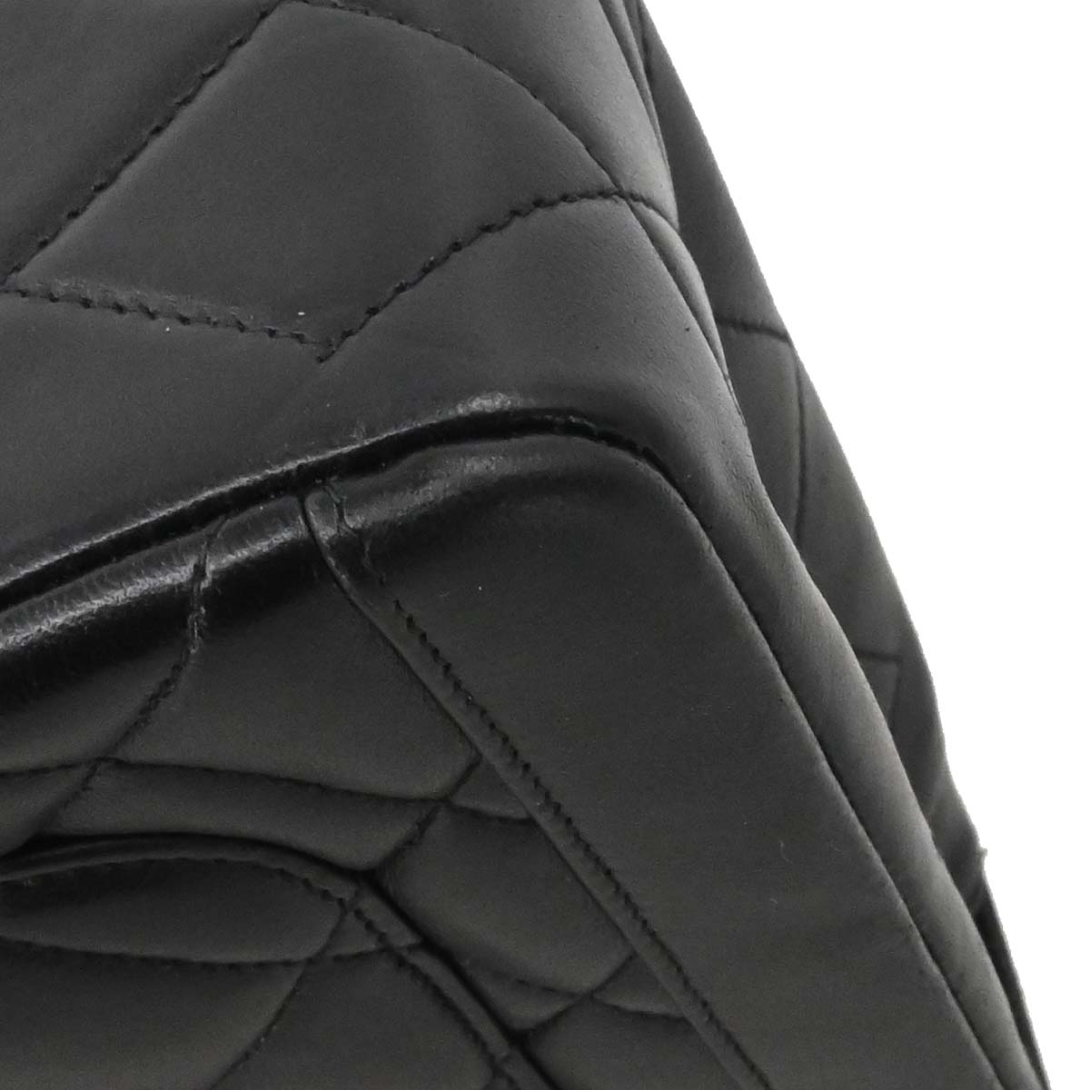 Chanel Black Lambskin Paris Shoulder Bag