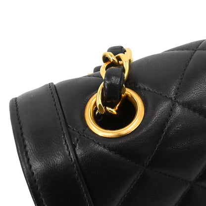 Chanel Black Lambskin Paris Shoulder Bag