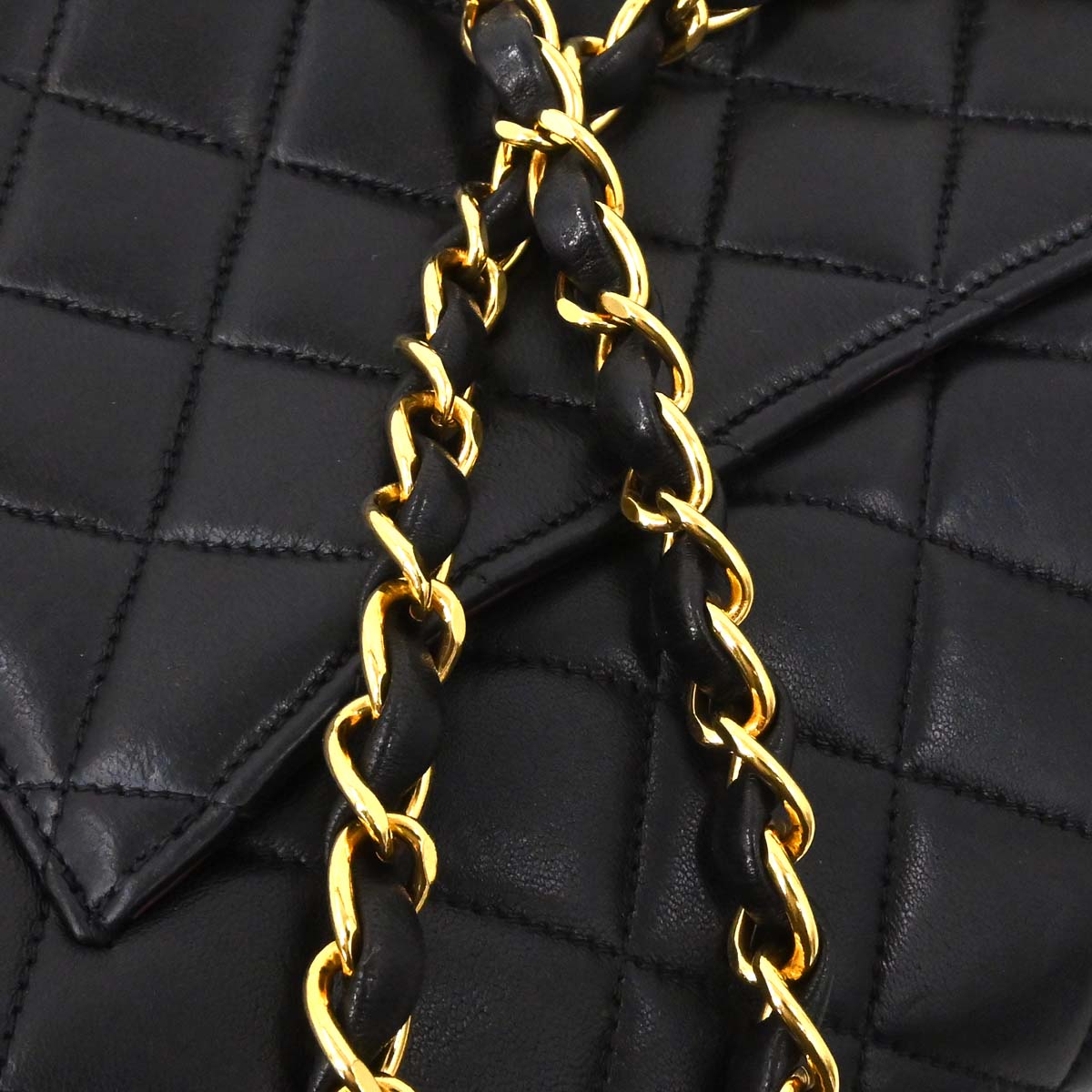 Chanel Black Lambskin Paris Shoulder Bag
