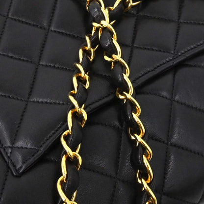 Chanel Black Lambskin Paris Shoulder Bag
