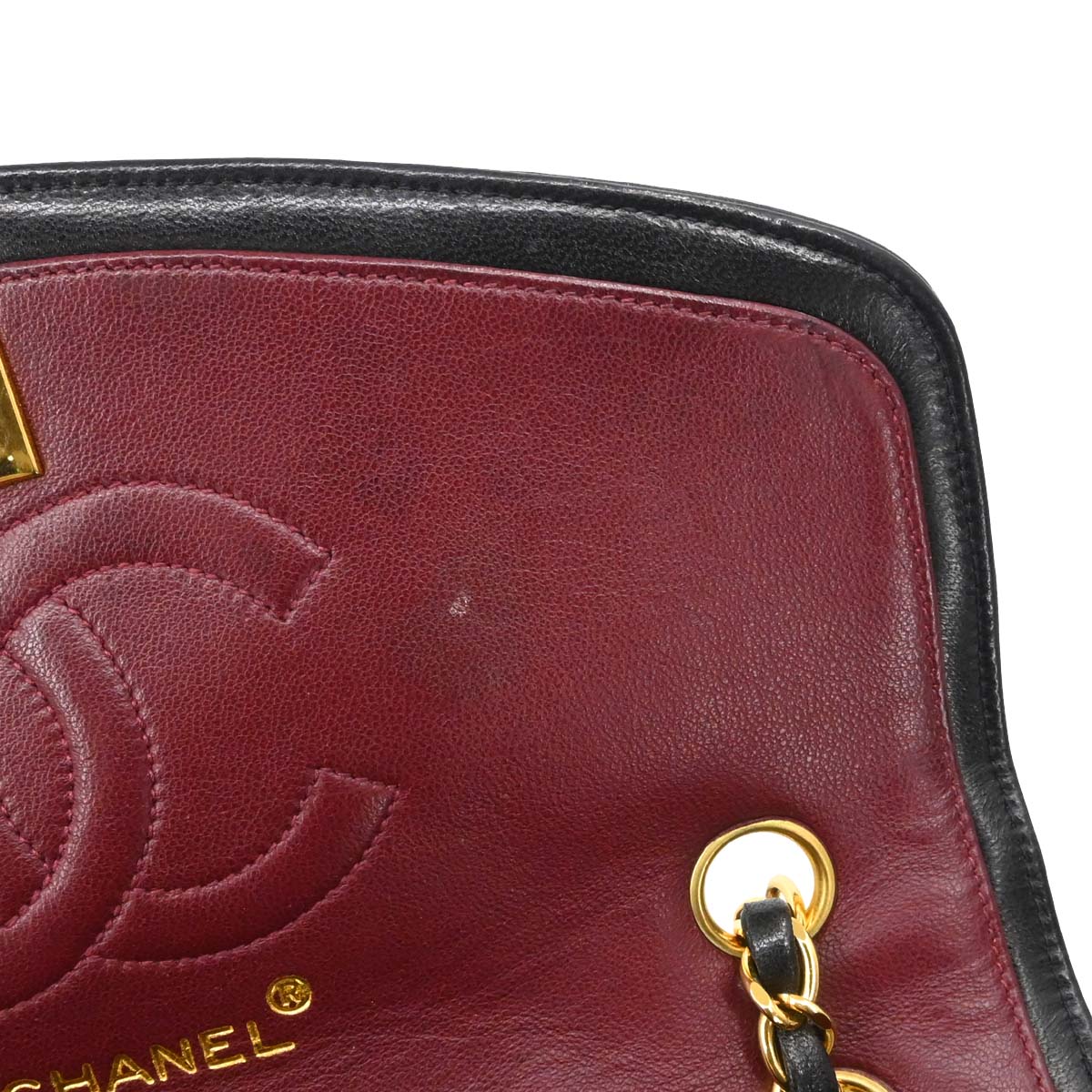 Chanel Black Lambskin Paris Shoulder Bag