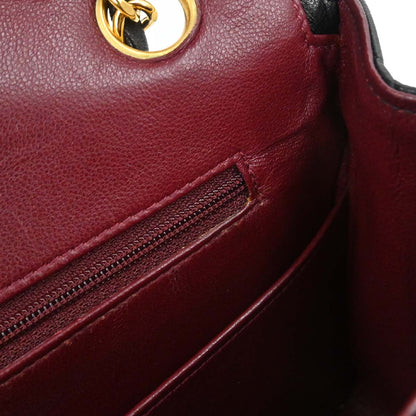 Chanel Black Lambskin Paris Shoulder Bag