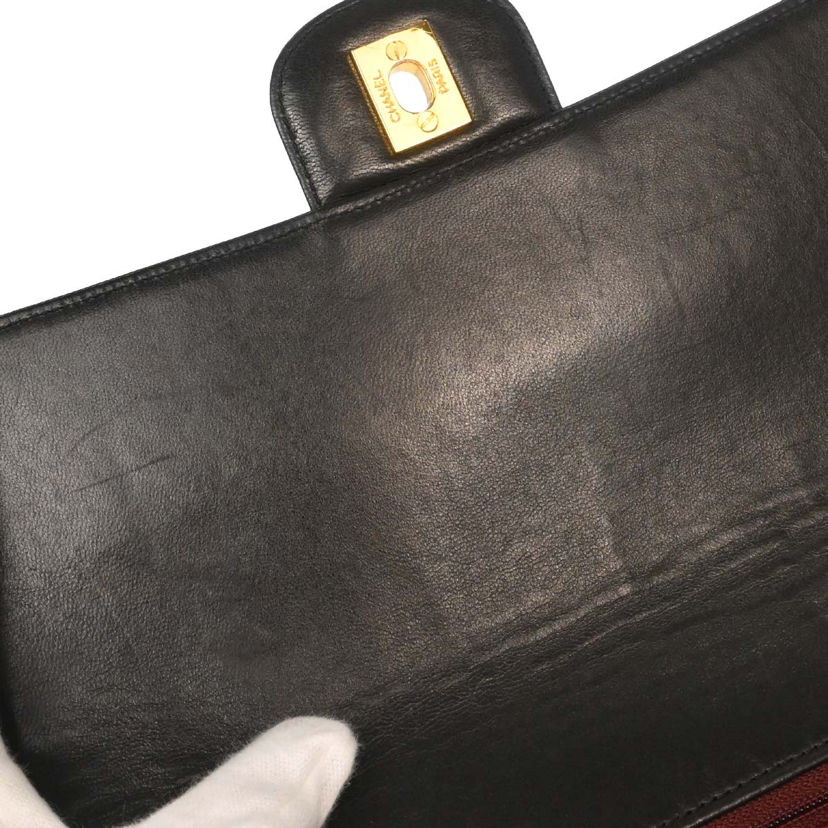 Chanel Black Lambskin Mademoiselle Single Flap Shoulder Bag