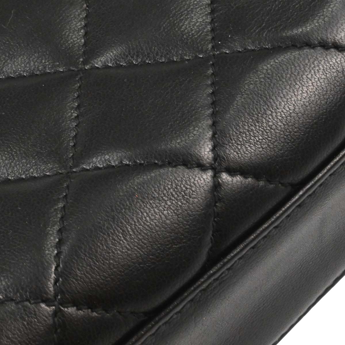 Chanel 1991-1994 Black Lambskin Shoulder Bag