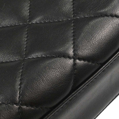 Chanel 1991-1994 Black Lambskin Shoulder Bag