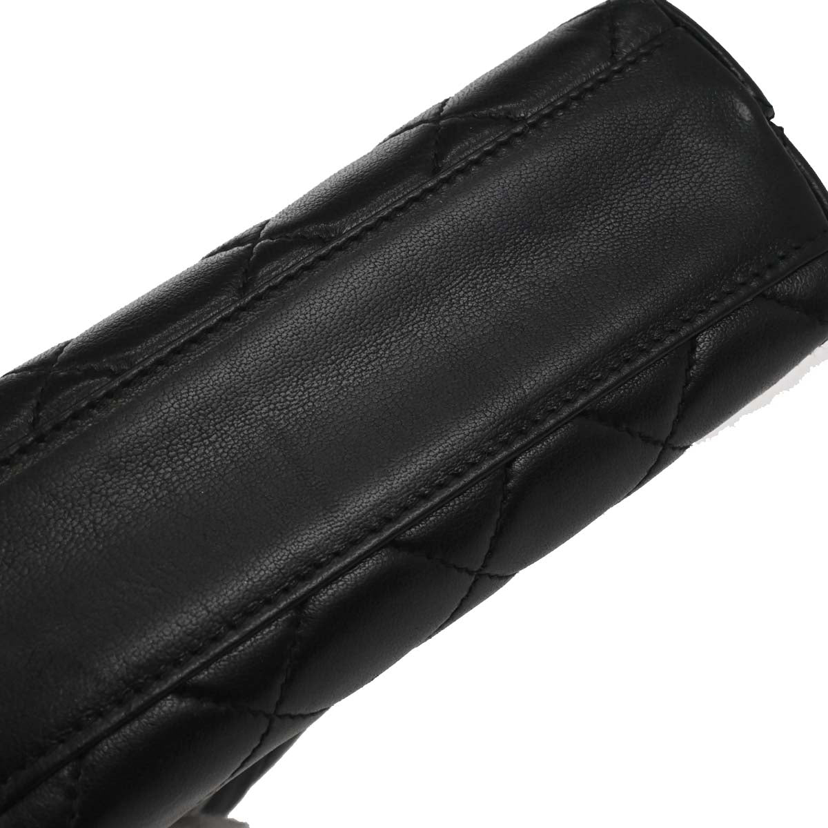 Chanel 1991-1994 Black Lambskin Shoulder Bag