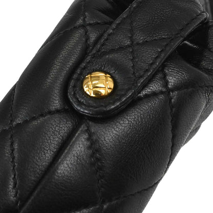 Chanel 1991-1994 Black Lambskin Shoulder Bag