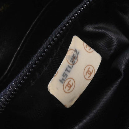 Chanel 1991-1994 Black Lambskin Shoulder Bag