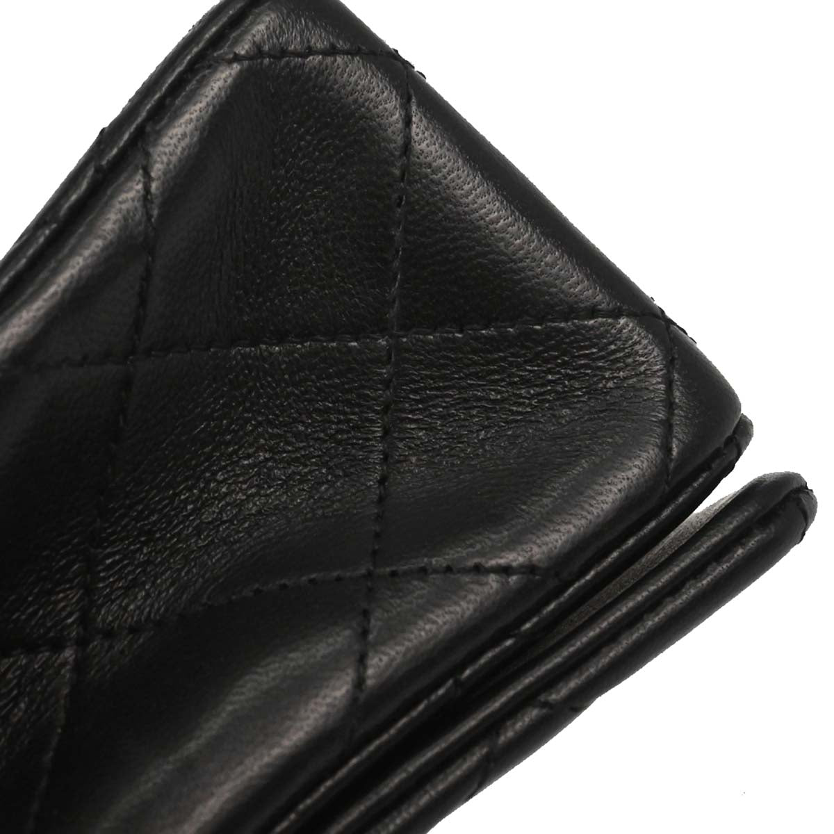 Chanel 1989-1991 Black Lambskin Turnlock Mini Full Flap Shoulder Bag