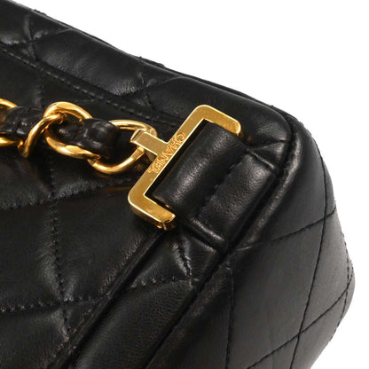 Chanel Black Lambskin Backpack