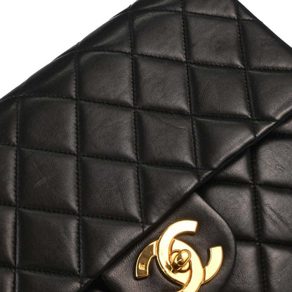 Chanel Black Lambskin Backpack