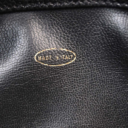 Check Chanel 1991-1994 Black Caviar Skin Triple CC Backpack