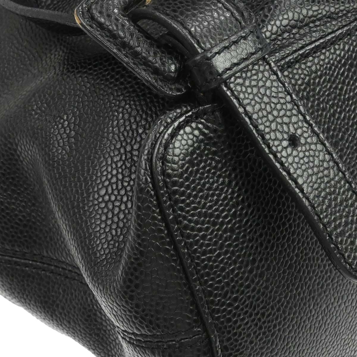 Chanel Black Caviar Skin Backpack