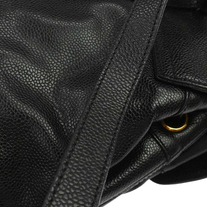 Chanel Black Caviar Skin Backpack