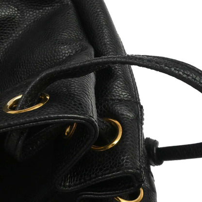 Chanel Black Caviar Skin Backpack