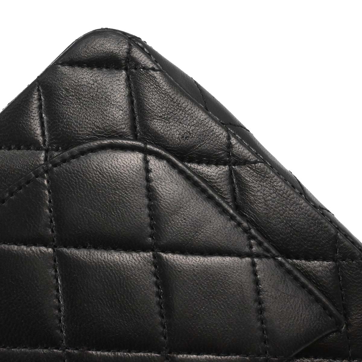 Chanel Black Lambskin Mini Classic Square Flap Shoulder Bag 17