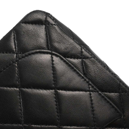 Chanel Black Lambskin Mini Classic Square Flap Shoulder Bag 17