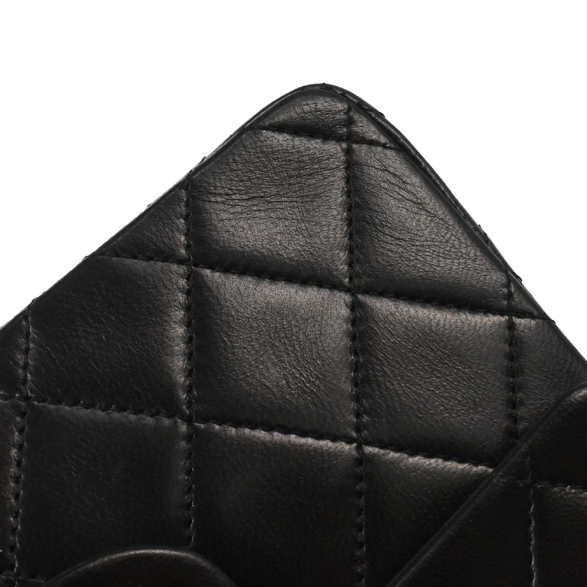 Chanel Black Lambskin Mini Classic Square Flap Shoulder Bag 17