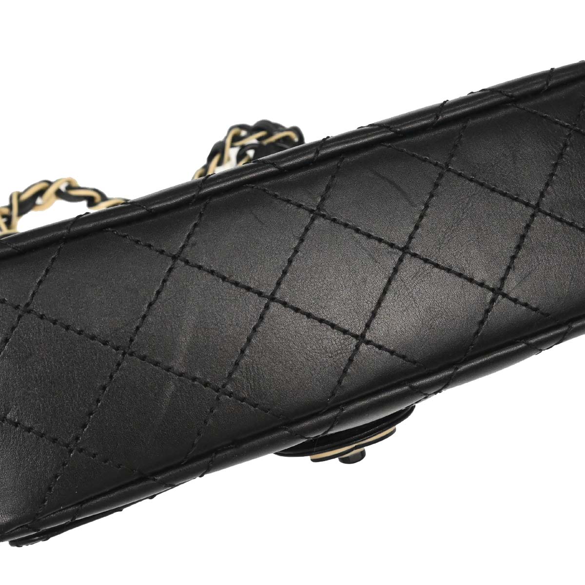 Chanel Black Lambskin Shoulder Bag