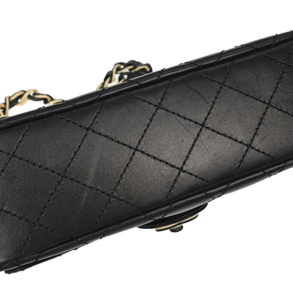 Chanel Black Lambskin Shoulder Bag