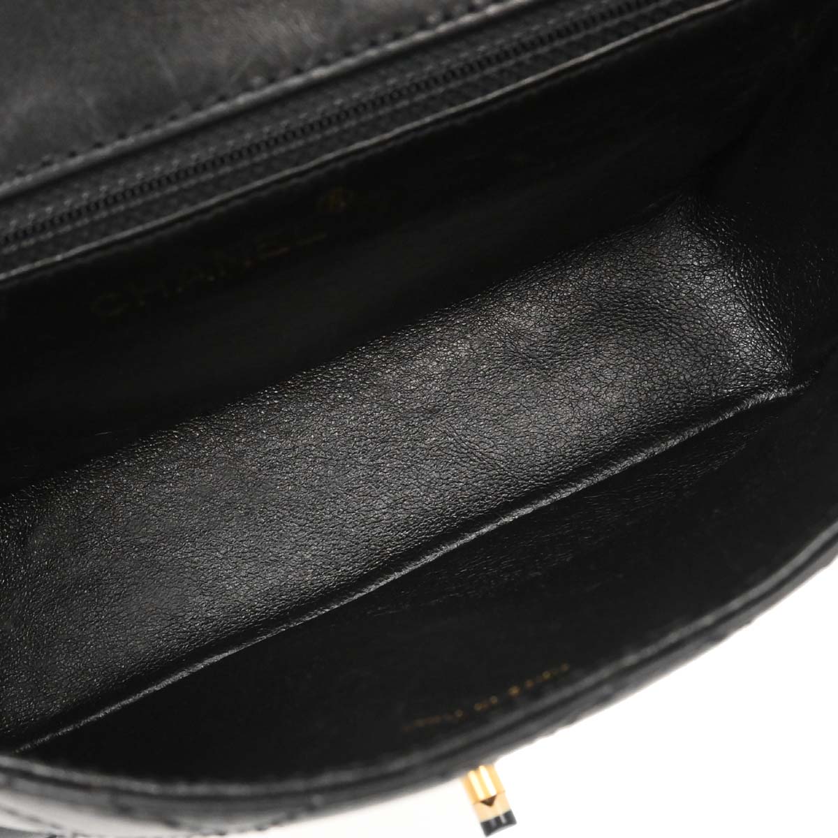 Chanel Black Lambskin Shoulder Bag