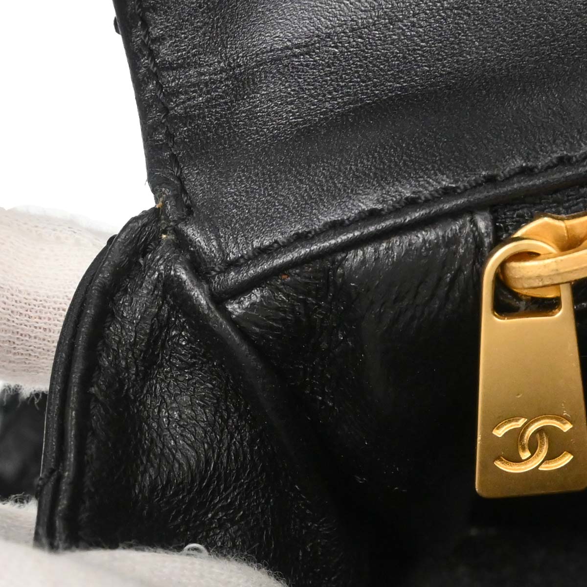 Chanel Black Lambskin Shoulder Bag