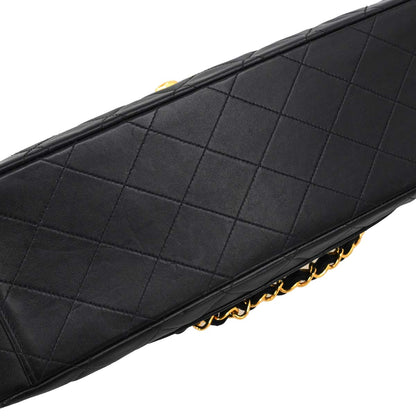 Chanel Black Lambskin Maxi Classic Flap Shoulder Bag