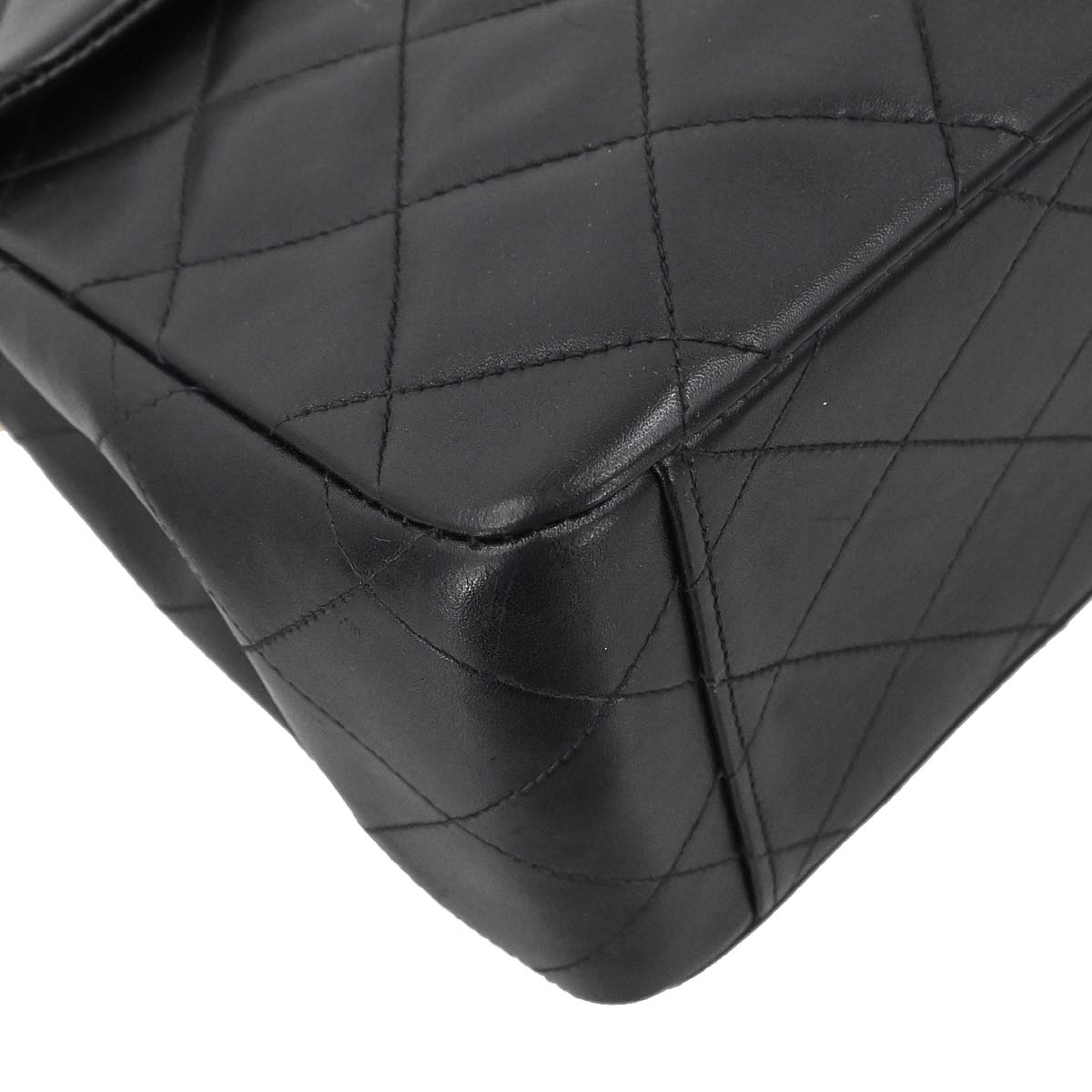 Chanel Black Lambskin Maxi Classic Flap Shoulder Bag