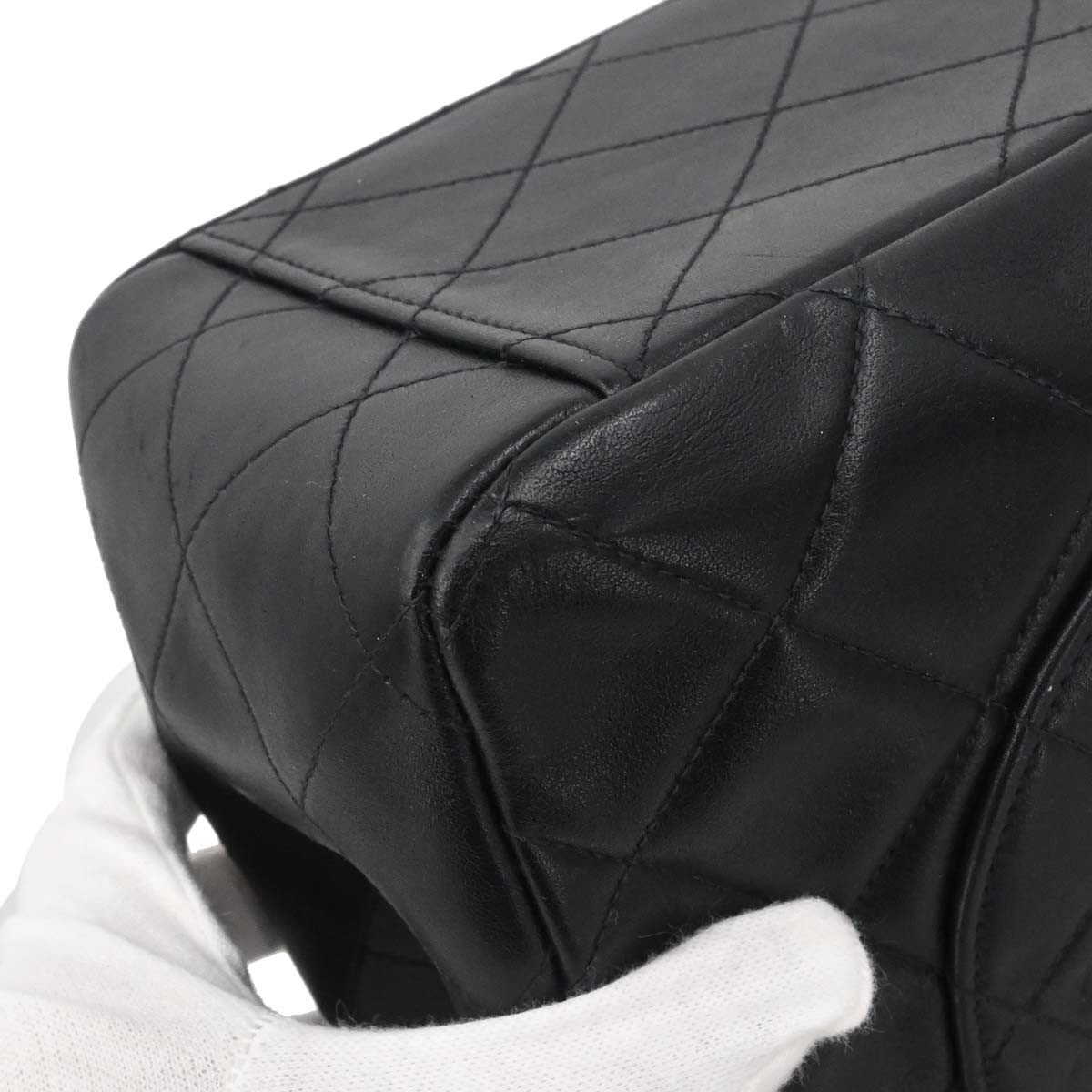 Chanel Black Lambskin Maxi Classic Flap Shoulder Bag