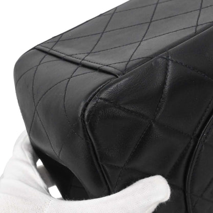 Chanel Black Lambskin Maxi Classic Flap Shoulder Bag