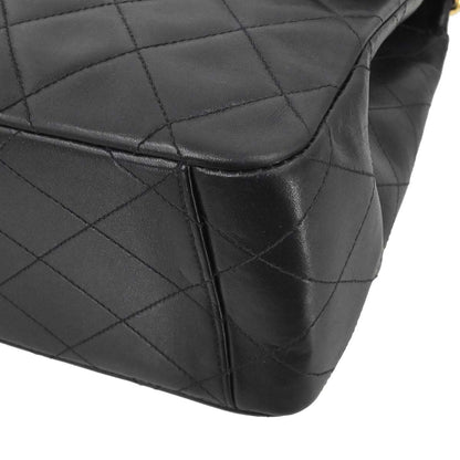Chanel Black Lambskin Maxi Classic Flap Shoulder Bag