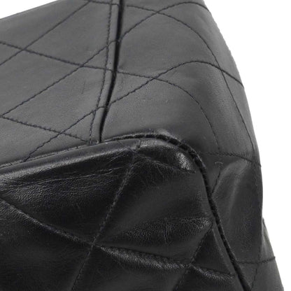 Chanel Black Lambskin Maxi Classic Flap Shoulder Bag