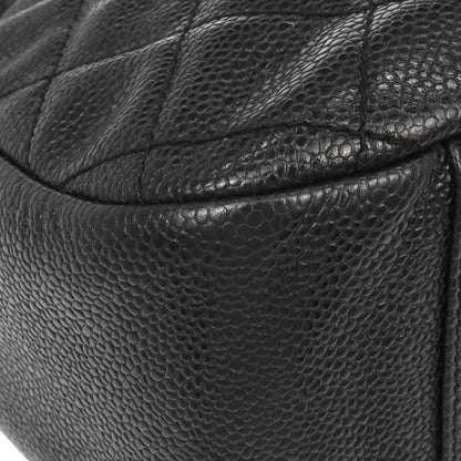Chanel Black Caviar Skin Hobo Handbag
