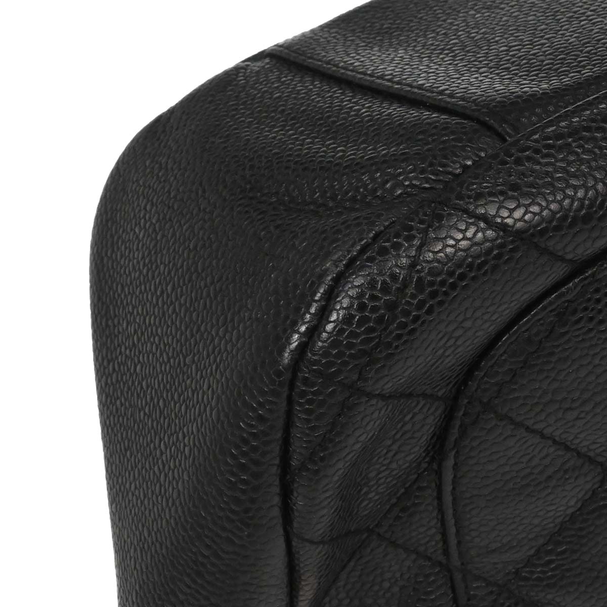Chanel Black Caviar Skin Hobo Handbag