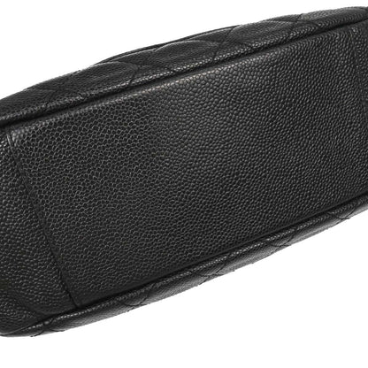 Chanel Black Caviar Skin Hobo Handbag