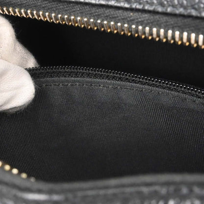Chanel Black Caviar Skin Hobo Handbag