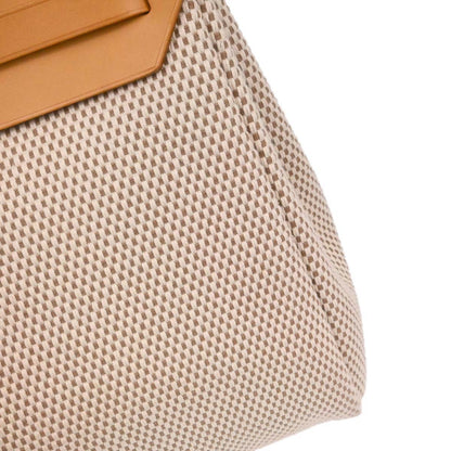 Hermes Beige Black Toile GM Officier Herbag PM 2 in 1 Shoulder Handbag