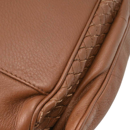 Bottega Veneta Brown Leather Intrecciato Handbag