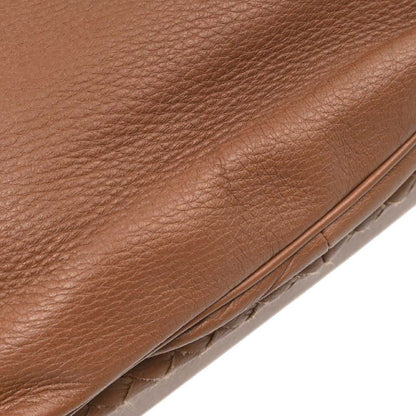 Bottega Veneta Brown Leather Intrecciato Handbag