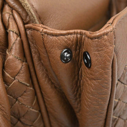 Bottega Veneta Brown Leather Intrecciato Handbag