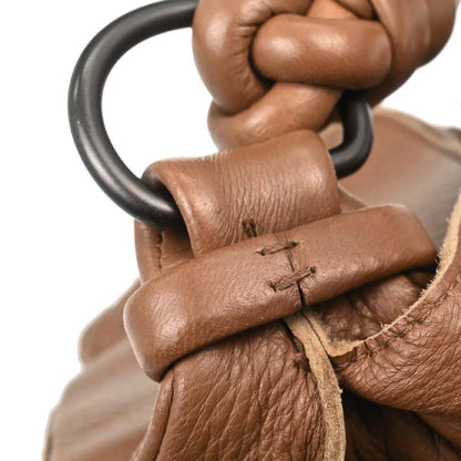 Bottega Veneta Brown Leather Intrecciato Handbag