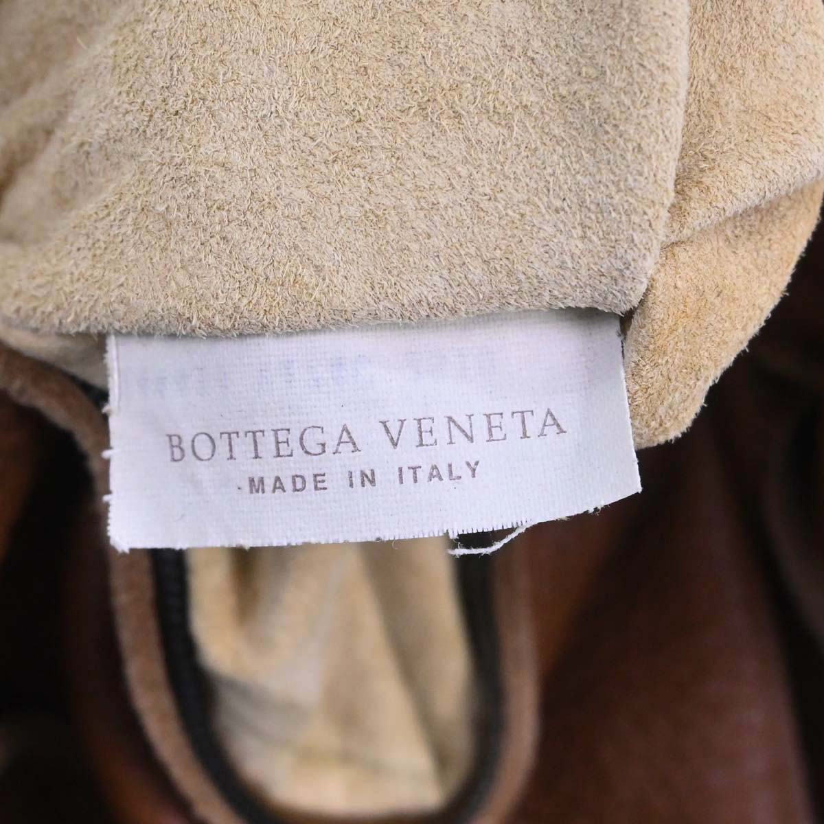 Bottega Veneta Brown Leather Intrecciato Handbag