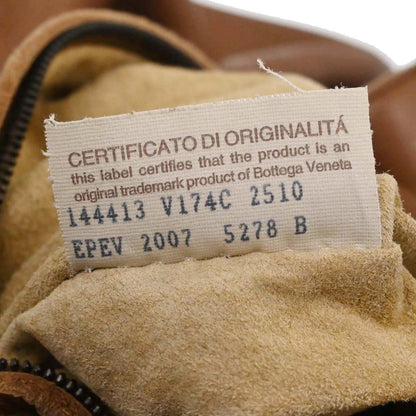 Bottega Veneta Brown Leather Intrecciato Handbag