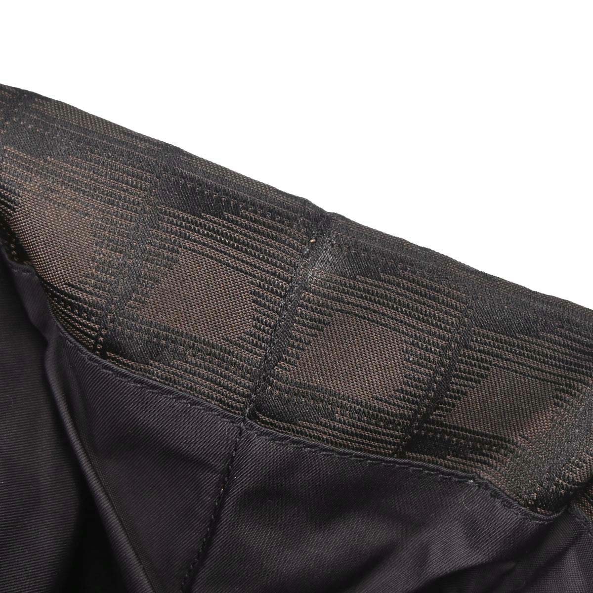 Chanel Brown Jacquard Nylon Travel Line Tote Handbag