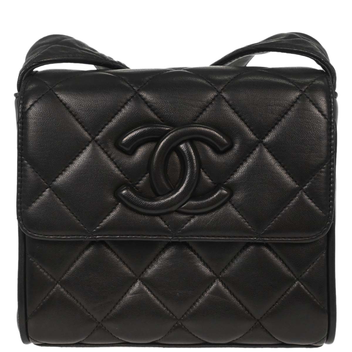 Chanel Black Lambskin Shoulder Bag