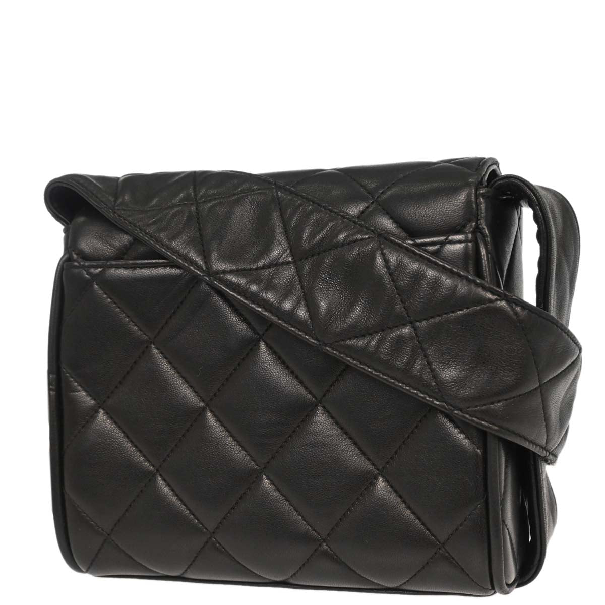 Chanel Black Lambskin Shoulder Bag
