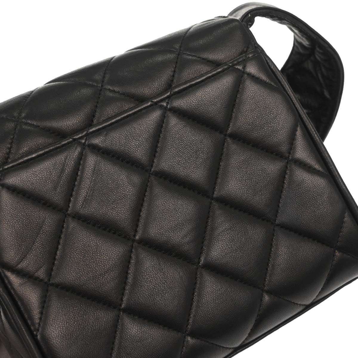 Chanel Black Lambskin Shoulder Bag