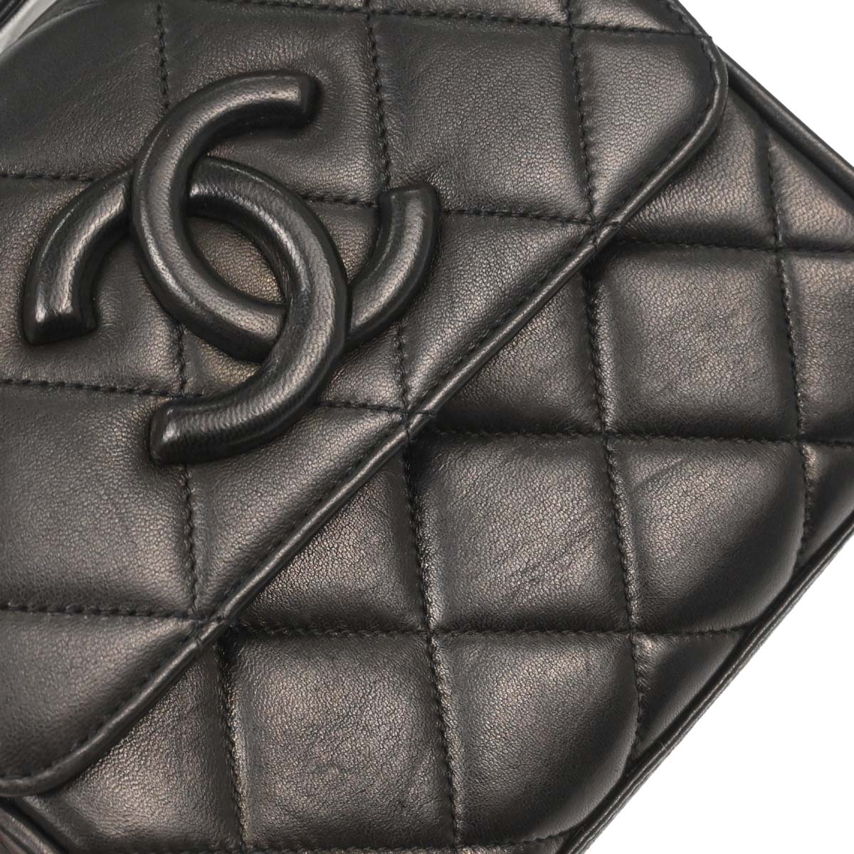 Chanel Black Lambskin Shoulder Bag