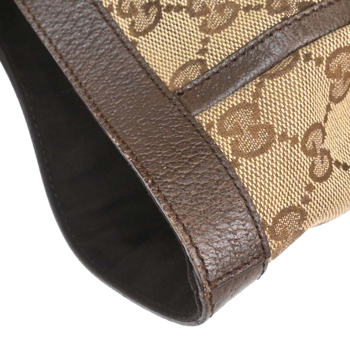 Gucci Beige Canvas GG Abbey D Ring Tote Handbag